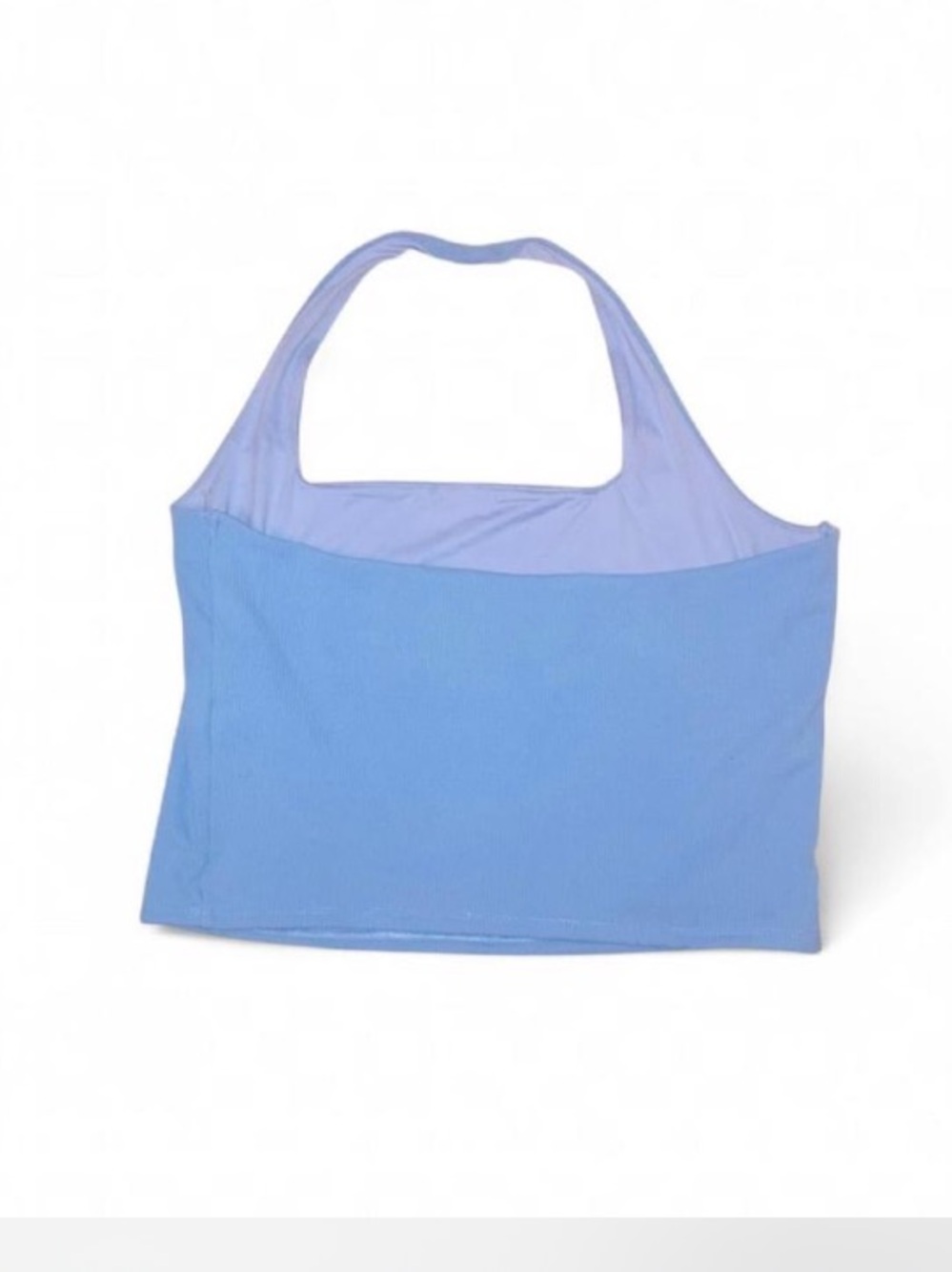 Abercrombie & Fitch Light Blue Two-Tone Shoulder Tote